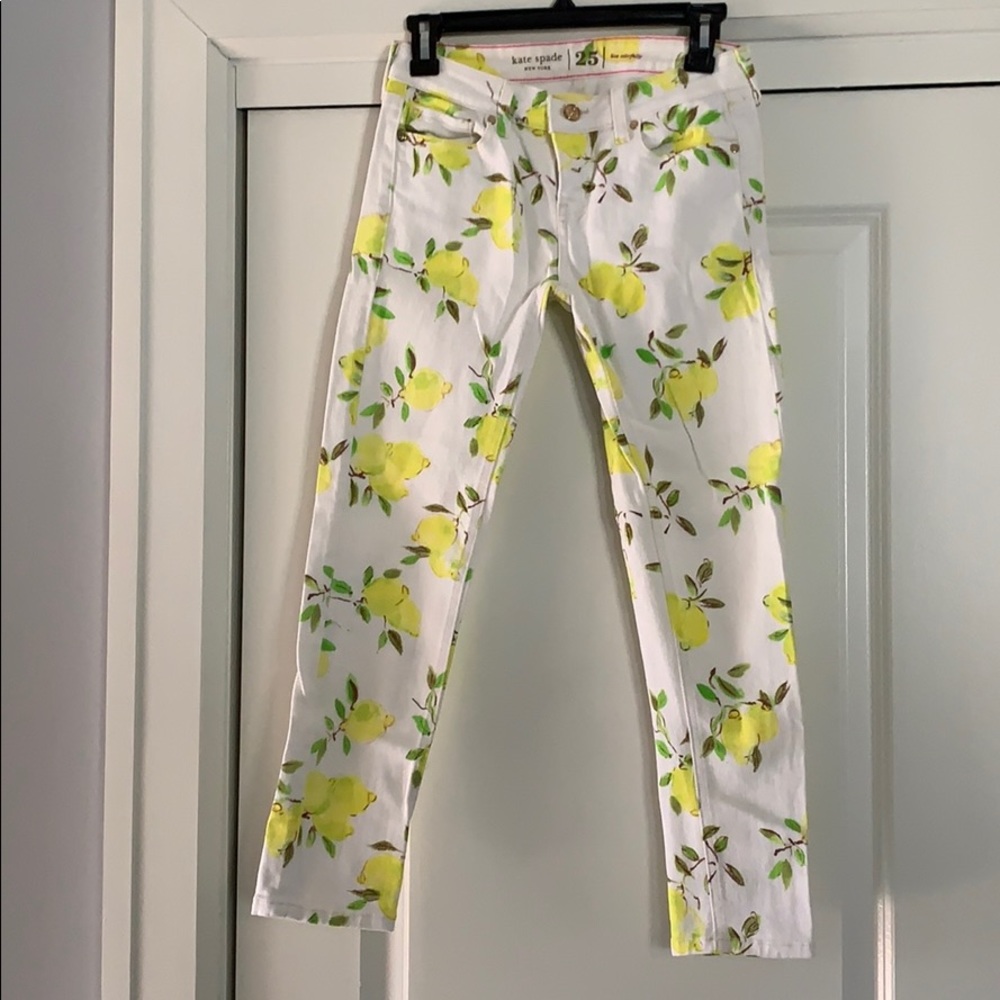 Kate Spade lemon print denim